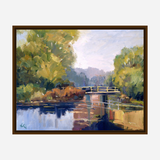 Garden Bridge Artist Enhanced Canvas Print by John Beard Collection - product image 6 for Resin Society
