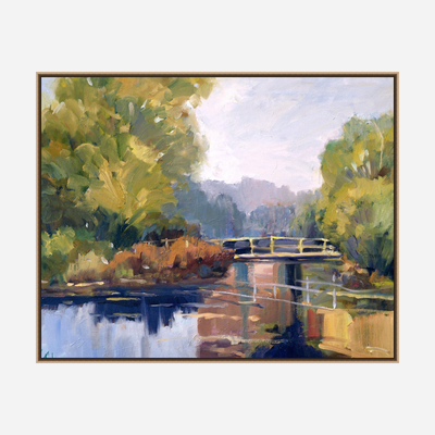 Garden Bridge Artist Enhanced Canvas Print by John Beard Collection - product image 7 for Resin Society