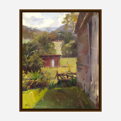 Garden Shed Artist Enhanced Canvas Print