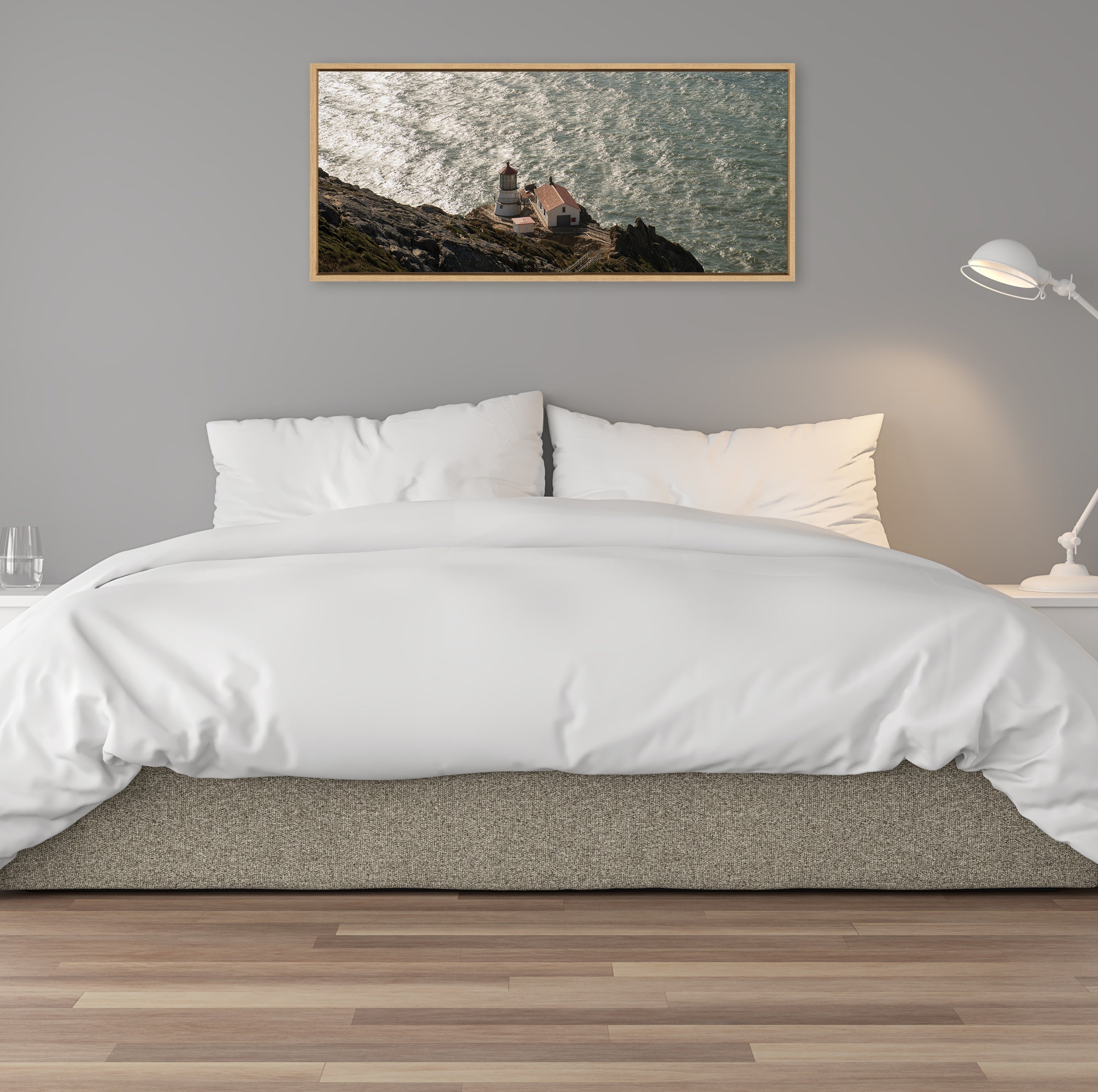 Sylvie Point Reyes Lighthouse No 1 Framed Canvas by Crystal Lynn Collins