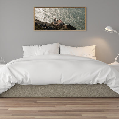 Sylvie Point Reyes Lighthouse No 1 Framed Canvas by Crystal Lynn Collins