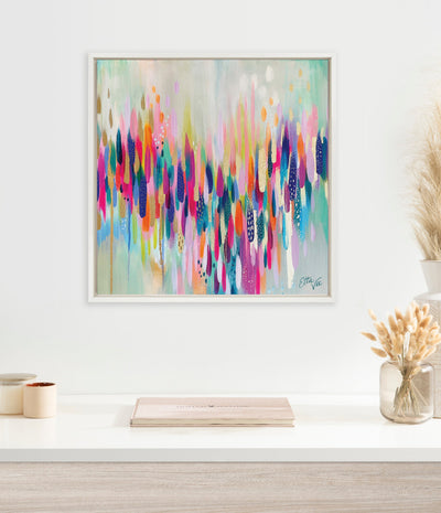 Sylvie Brushstroke 154 Framed Canvas by Jessi Raulet of Ettavee
