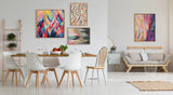 Sylvie Brushstroke 135 Framed Canvas by kateandlaurel - product image 5 for Resin Society