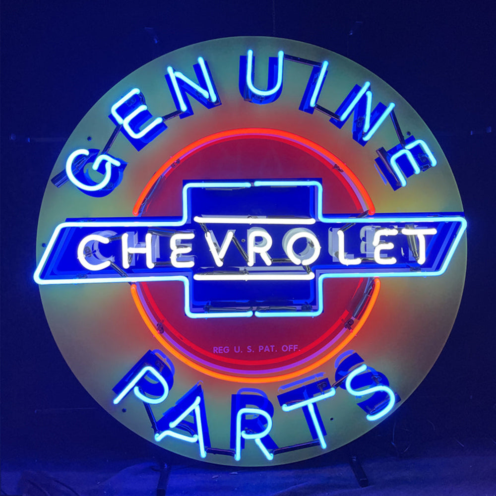 Genuine Chevrolet Parts Neon Signs by Neon Signs Land - main product image for Resin Society
