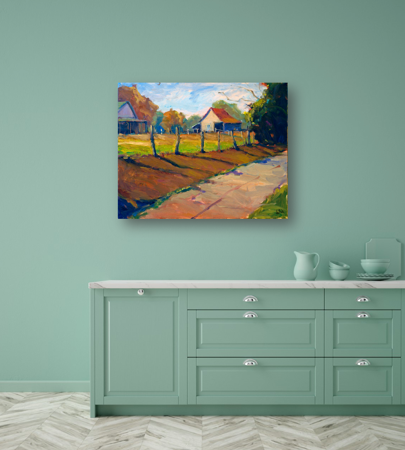 Georgia Barn Artist Enhanced Canvas Print by John Beard Collection - product image 2 for Resin Society