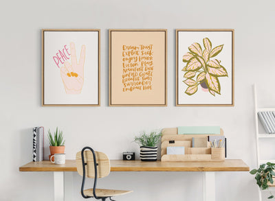 Sylvie Dream Framed Canvas by kateandlaurel - product image 8 for Resin Society