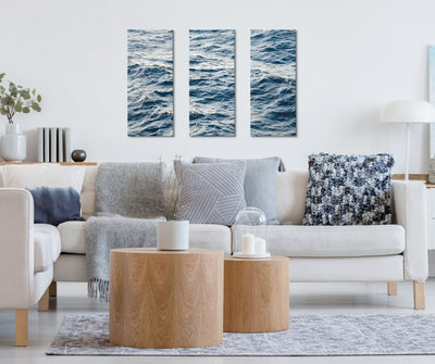 Coastal Ocean Waves Canvas Wall Art Set by The Creative Bunch Studio by kateandlaurel - product image 7 for Resin Society