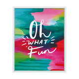 Sylvie Oh What Fun Framed Canvas by kateandlaurel - main product image for Resin Society