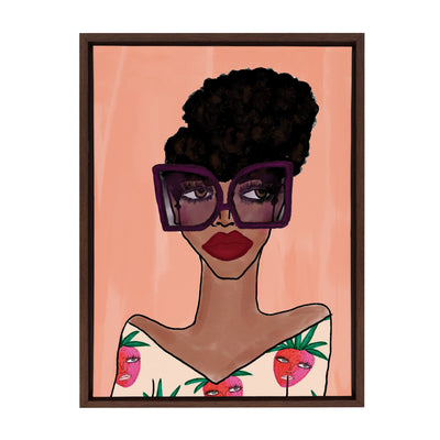 Sylvie Fashion Girl 3 Framed Canvas by kateandlaurel - product image 9 for Resin Society