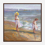 Girls on the Beach Artist Canvas Enhanced Print by John Beard Collection - product image 7 for Resin Society