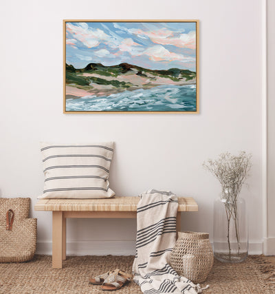 Sylvie Michigan Sand Dunes Framed Canvas by Emily Kenney