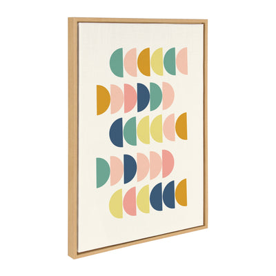 Sylvie Simple Shapes in Soft Colors Framed Canvas by kateandlaurel - product image 7 for Resin Society
