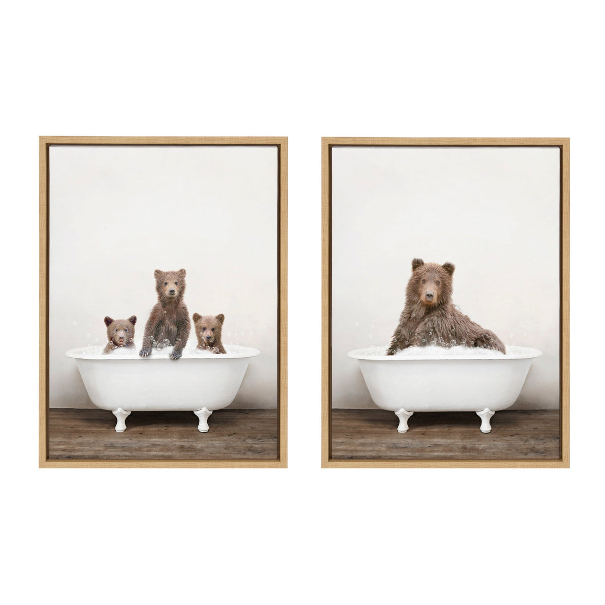 Sylvie Three Bears Rustic Bubble Bath and Bear Rustic Bubble Bath by kateandlaurel - product image 2 for Resin Society