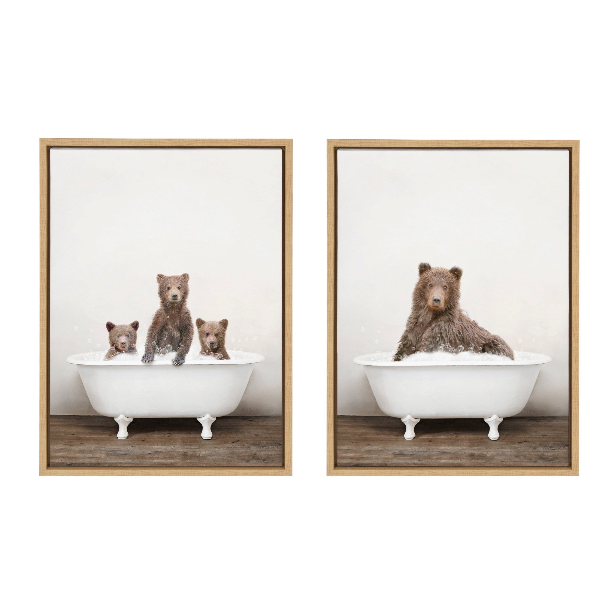 Sylvie Three Bears Rustic Bubble Bath and Bear Rustic Bubble Bath by kateandlaurel - product image 2 for Resin Society