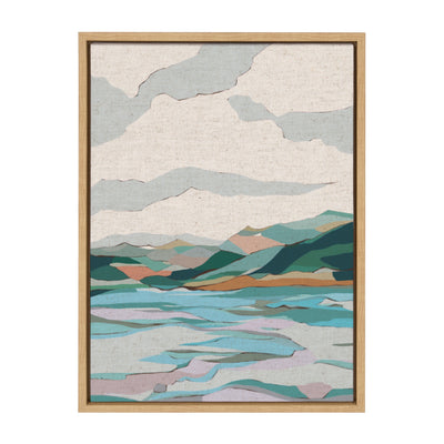 Sylvie Dal Lake Framed Canvas by Nikita Jariwala
