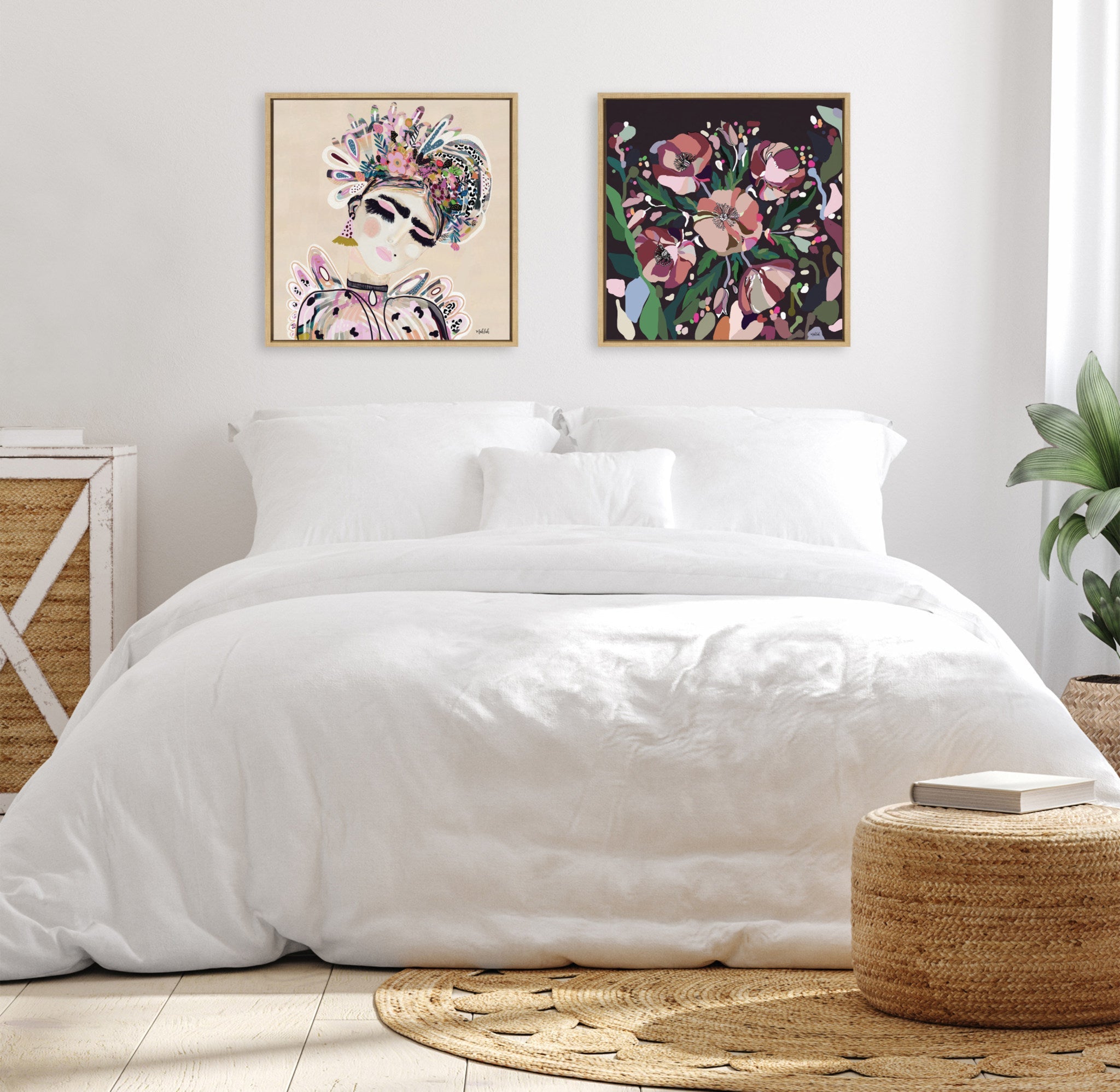 Sylvie LuLu Framed Canvas by Inkheart Designs