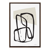 Sylvie Entangled Neutral Framed Canvas by kateandlaurel - main product image for Resin Society