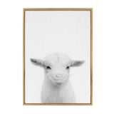 Sylvie Baby Goat Framed Canvas by Simon Te Tai by kateandlaurel - product image 7 for Resin Society