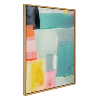 Sylvie United Colors I Framed Canvas by Amy Lighthall