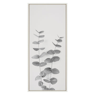 Sylvie Eucalyptus Botanical II Gray and Soft White Framed Canvas by The by kateandlaurel - product image 8 for Resin Society