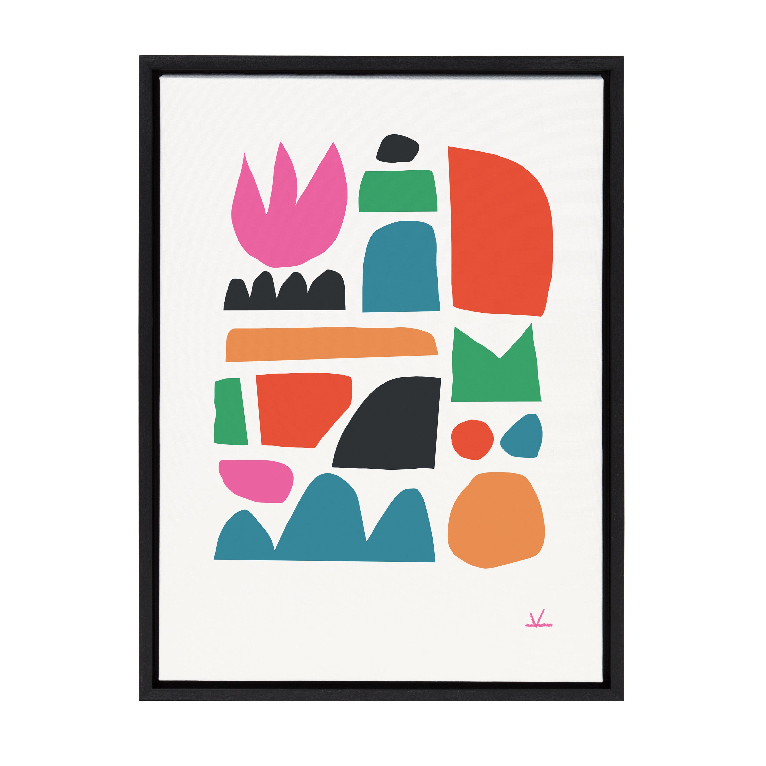 Sylvie Spring Framed Canvas by kateandlaurel - product image 9 for Resin Society