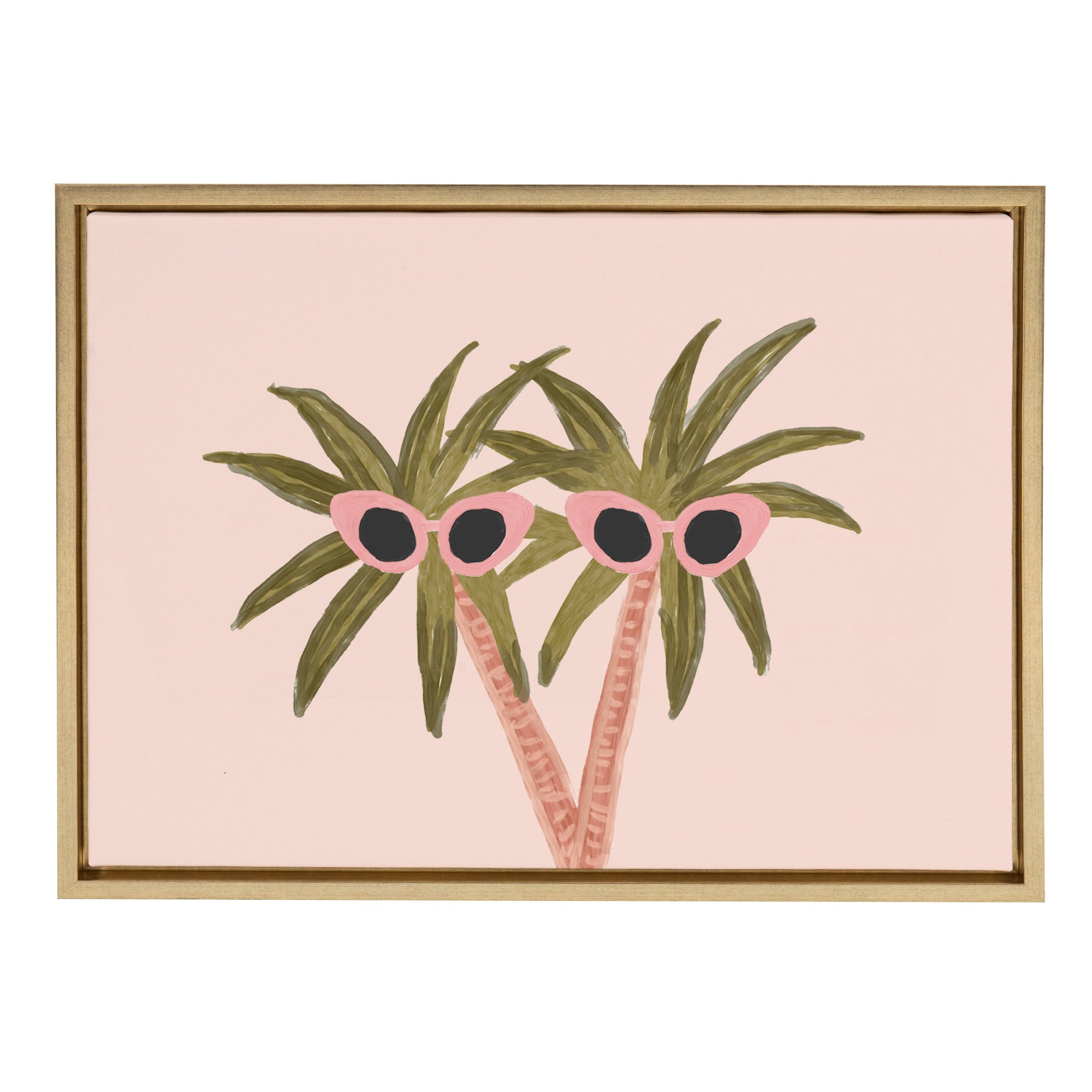 Sylvie Palm Trees And Sun Framed Canvas by kateandlaurel - product image 8 for Resin Society