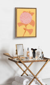 Sylvie Peony in Yellow Framed Canvas by kateandlaurel - product image 7 for Resin Society