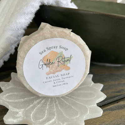 Golden Ritual Turmeric Infused Facial Soap by Sea Spray Soap - product image 10 for Resin Society