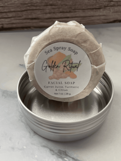 Golden Ritual Turmeric Infused Facial Soap by Sea Spray Soap - product image 3 for Resin Society