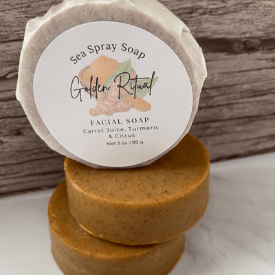 Golden Ritual Turmeric Infused Facial Soap by Sea Spray Soap - product image 7 for Resin Society