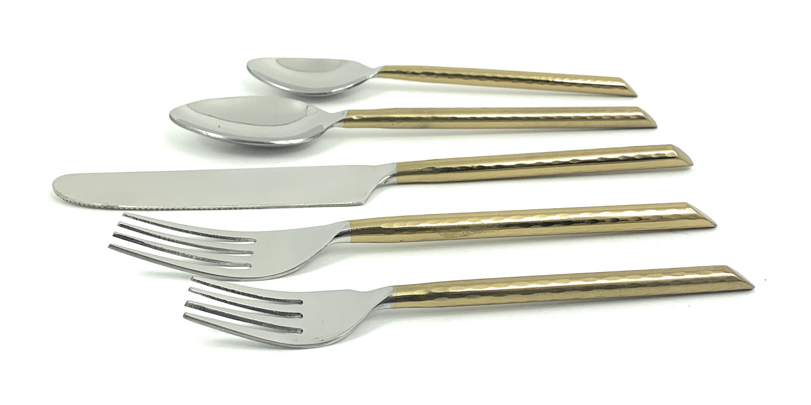 Vibhsa Stainless Steel Gold Flatware set of 20 pieces by Vibhsa - product image 3 for Resin Society