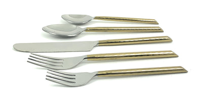 Vibhsa Stainless Steel Gold Flatware set of 20 pieces by Vibhsa - product image 3 for Resin Society
