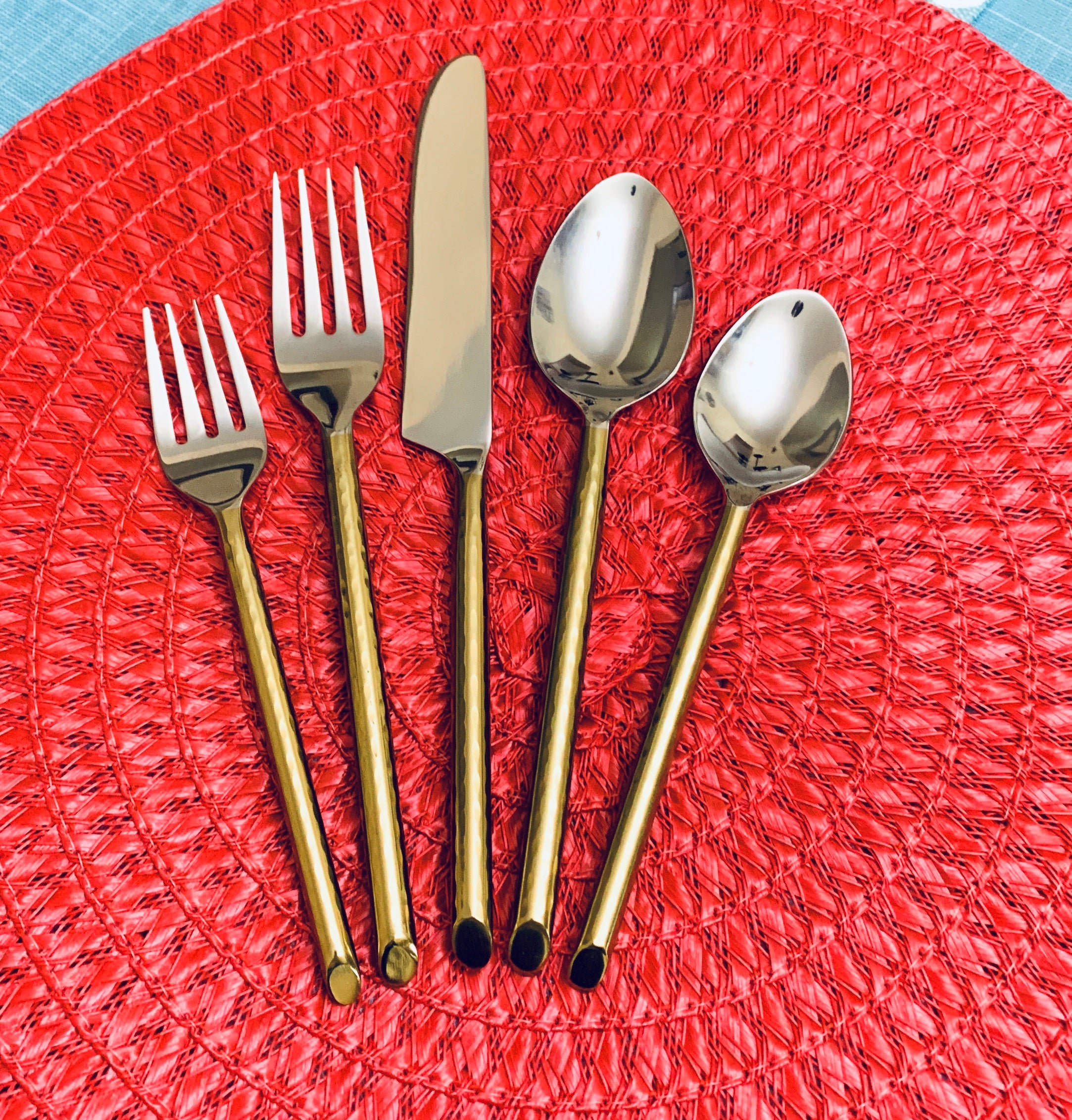 Vibhsa Stainless Steel Gold Flatware set of 20 pieces by Vibhsa - product image 5 for Resin Society
