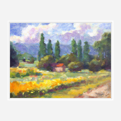 Golden Light Artist Enhanced Canvas Print