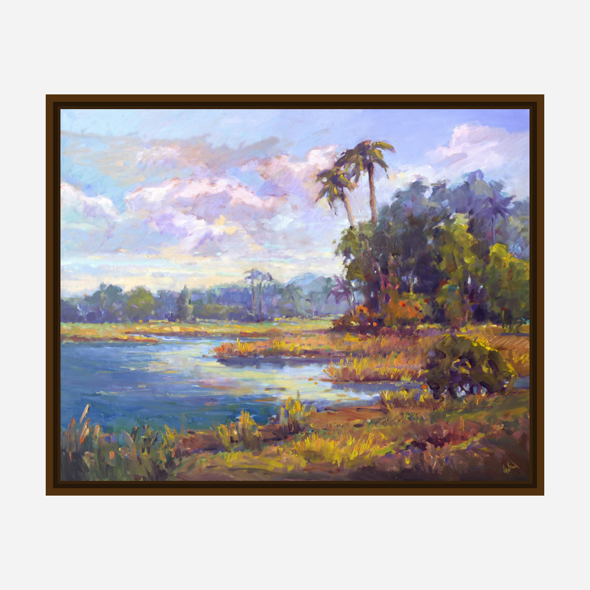 Golden Marsh Artist Enhanced Canvas Print by John Beard Collection - product image 7 for Resin Society