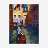 Gondoleers Artist Enhanced Canvas Print by John Beard Collection - product image 6 for Resin Society