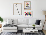 Sylvie Elevated Abstract Minimalist Mountain Landscape Framed Canvas by kateandlaurel - product image 17 for Resin Society
