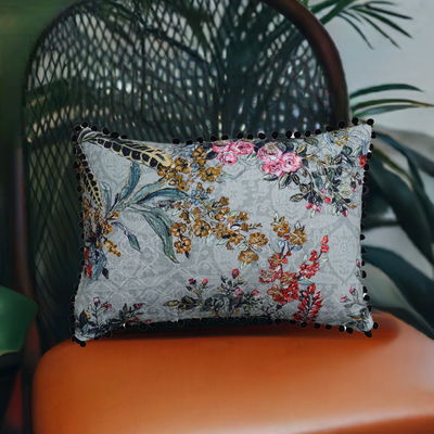 Hand Illustrated 14"X20" Decorative Pillow