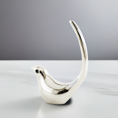 Silver Bird Ring Holder Jewelry Organizer by Vibhsa