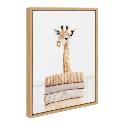 Sylvie Fold Giraffe Framed Canvas by kateandlaurel - product image 7 for Resin Society