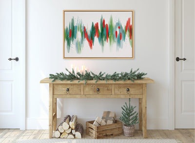 Sylvie EV Christmas Brush 1 Framed Canvas by Jessi Raulet of Ettavee