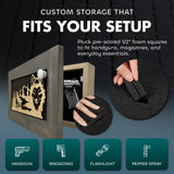 Midnight Wolf Hidden Gun Safe Concealed Furniture by Bellewood Designs - product image 5 for Resin Society