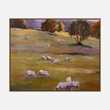 Grazing at Sunset Artist Enhanced Canvas Print by John Beard Collection - product image 8 for Resin Society