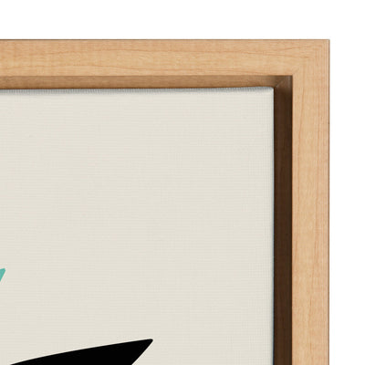 Sylvie Floral Bunny Framed Canvas by kateandlaurel - product image 3 for Resin Society