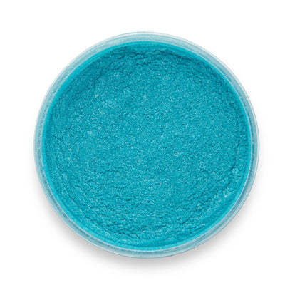 Greek Turquoise Pearl Epoxy Powder Pigment in vibrant turquoise pearl color for resin crafts
