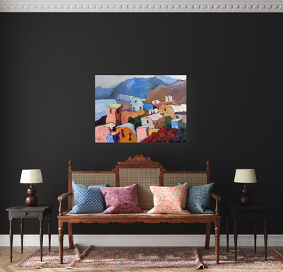 Greek Isles II Artist Enhanced Canvas Print by John Beard Collection - product image 4 for Resin Society