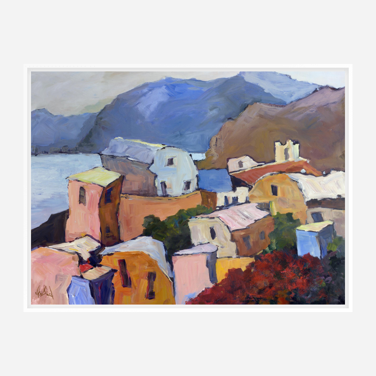 Greek Isles II Artist Enhanced Canvas Print by John Beard Collection - product image 6 for Resin Society