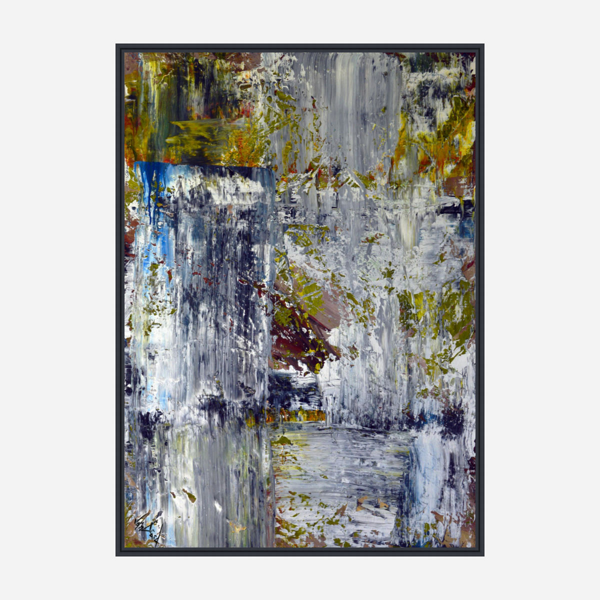 Grey and Green Artist Enhanced Canvas Print by John Beard Collection - product image 5 for Resin Society