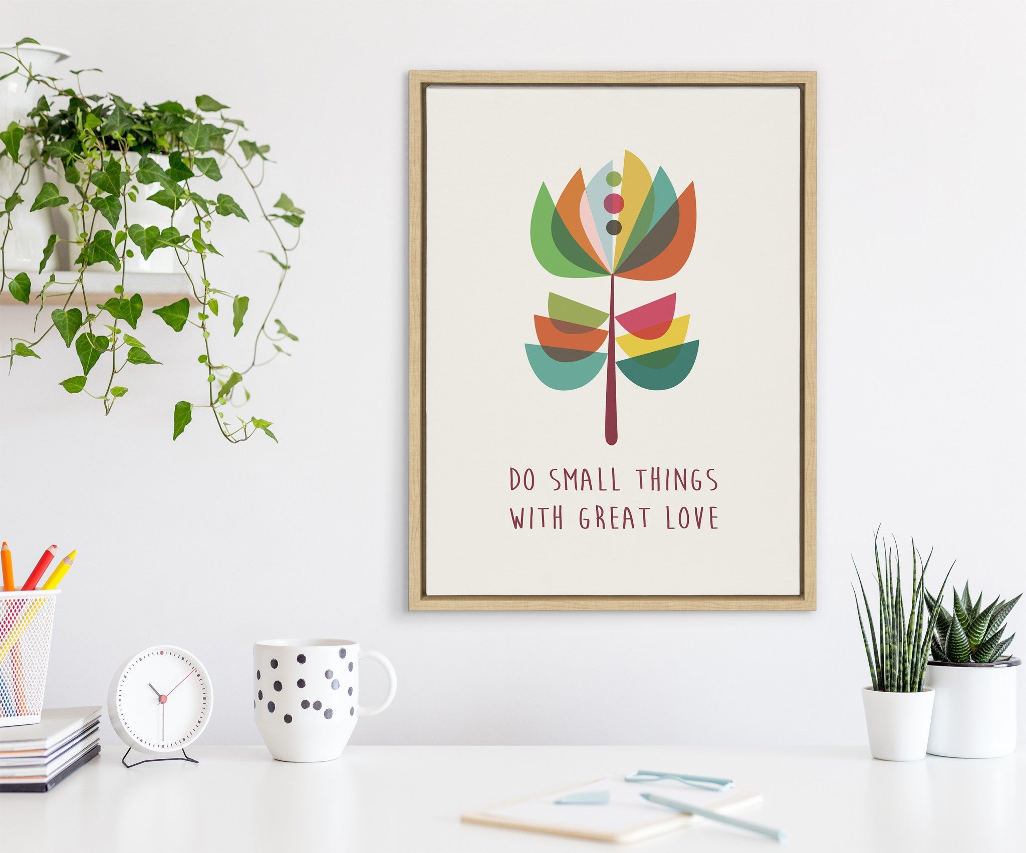 Sylvie Great Love Framed Canvas by kateandlaurel - product image 7 for Resin Society