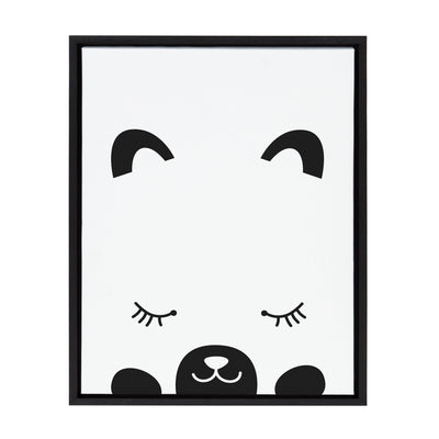 Sylvie Modern Baby Bear Framed Canvas by kateandlaurel - product image 8 for Resin Society